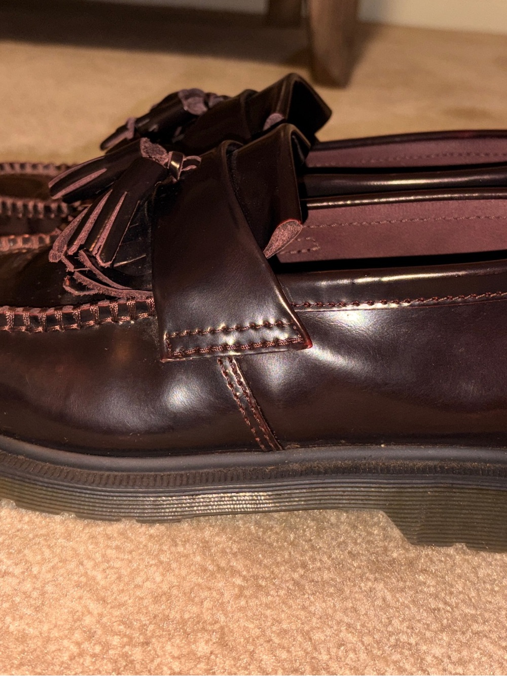 Dr Martens Men's Leather Tassel Loafers - size 9